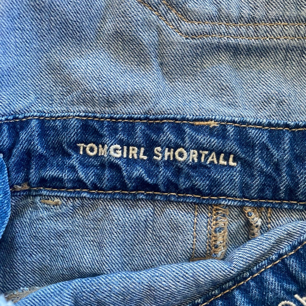 American Eagle Outfitters Blue Denim Short Overalls Romper - Picture 2 of 10
